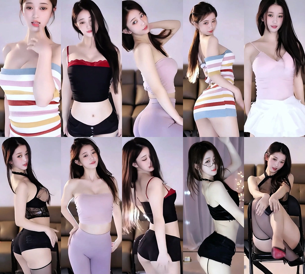 [主播]斗鱼直播小淼/小软软精选热舞无水剪辑[9V/1.74G]-豆舞